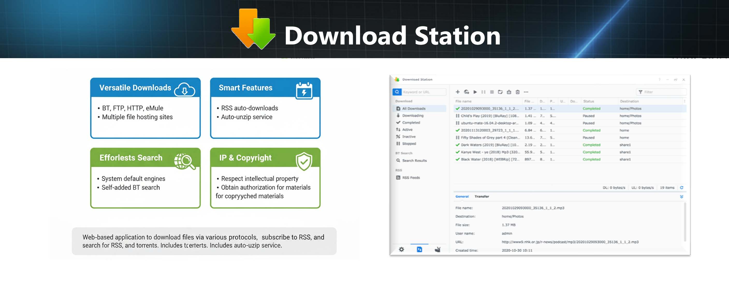 Download station min